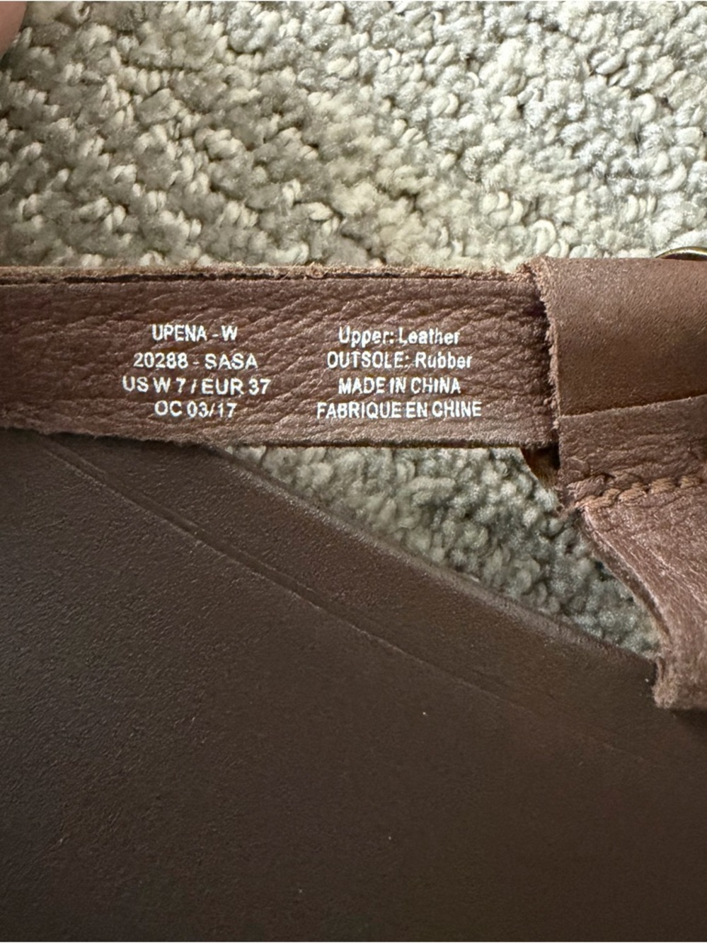 OluKai Upena Women’s Leather Sandals in Kona Brown - Picture 7 of 7